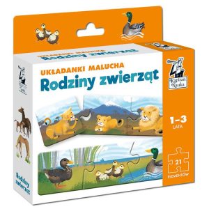Kapitán Vedecké Puzzle Zvieracie rodiny KS0412