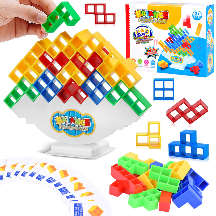 Tetris 3D Balančná veža Stavebné bloky Zručnostná hra ZA4967
