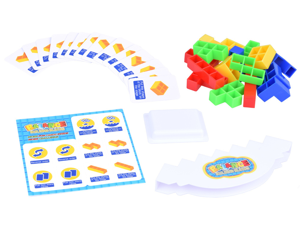 Tetris 3D Balančná veža Stavebné bloky Zručnostná hra ZA4967 – Obrázok 2