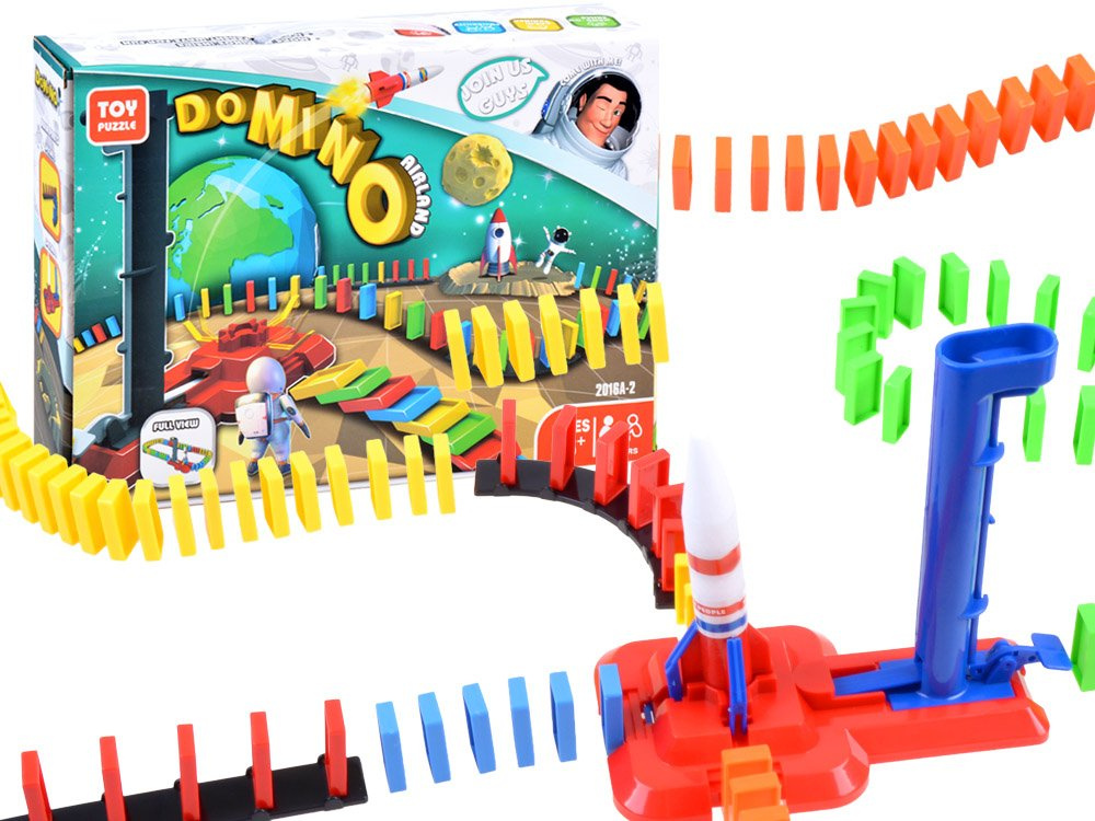 Vzdelávacia hračka Vesmírna raketa Domino ZA3494