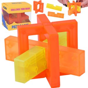 Logické puzzle s kockovým zámkom, 3D puzzle GR0780