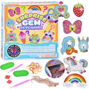 Kreatívny adventný kalendár diamantové maľovanie - kľúčenky
