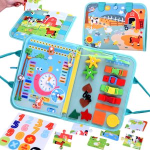 Montessori manipulačná kniha - 28 senzorických aktivít