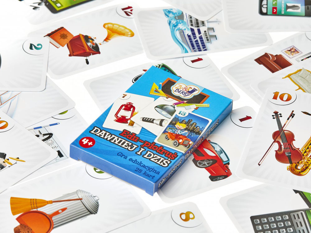 Muduko Piotruś Karty VTEDY A DNES 25 kariet - vzdelávacia hra GR0525 – Obrázok 3