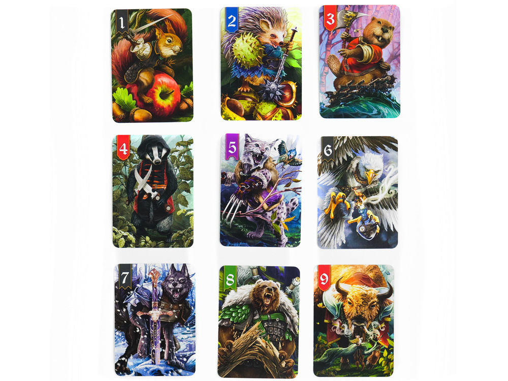 Taktická kartová hra Muduko - Lesné spory pre deti a tínedžerov GR0578 – Obrázok 3