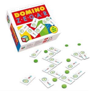 Multiherná vzdelávacia hra Domino Clock GR0388