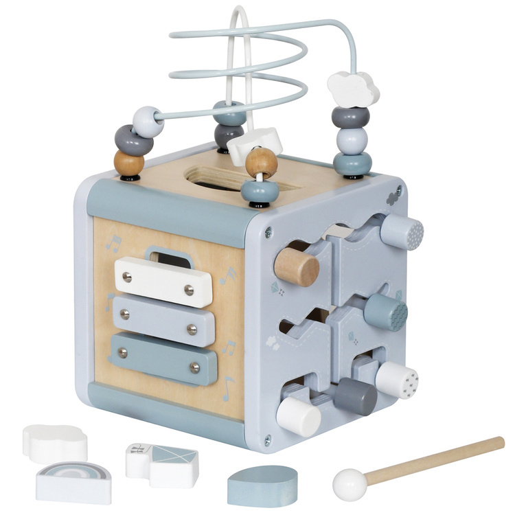 Drevená kocka Multicube Aktivačná vzdelávacia Montessori – Obrázok 2