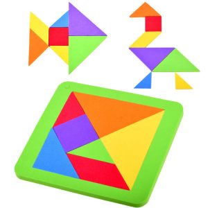Penové puzzle tangram logické puzzle viacfarebné puzzle ZA3343