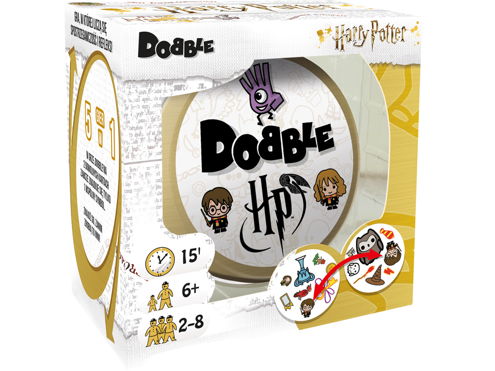 Kartová hra Rebel Dobble Harry Potter - okrúhle hracie karty GR0772