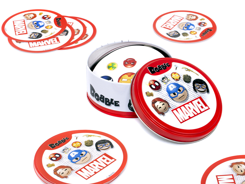 Kartová hra Rebel Dobble Marvel Emoji - okrúhle hracie karty GR0773 – Obrázok 3