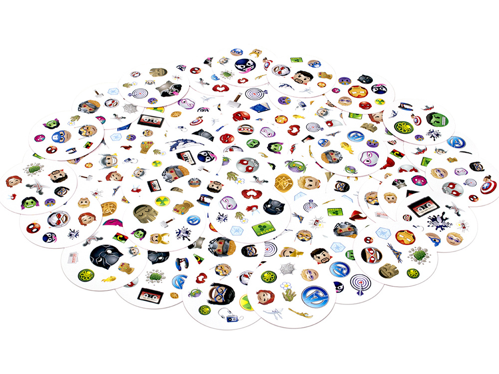 Kartová hra Rebel Dobble Marvel Emoji - okrúhle hracie karty GR0773 – Obrázok 4