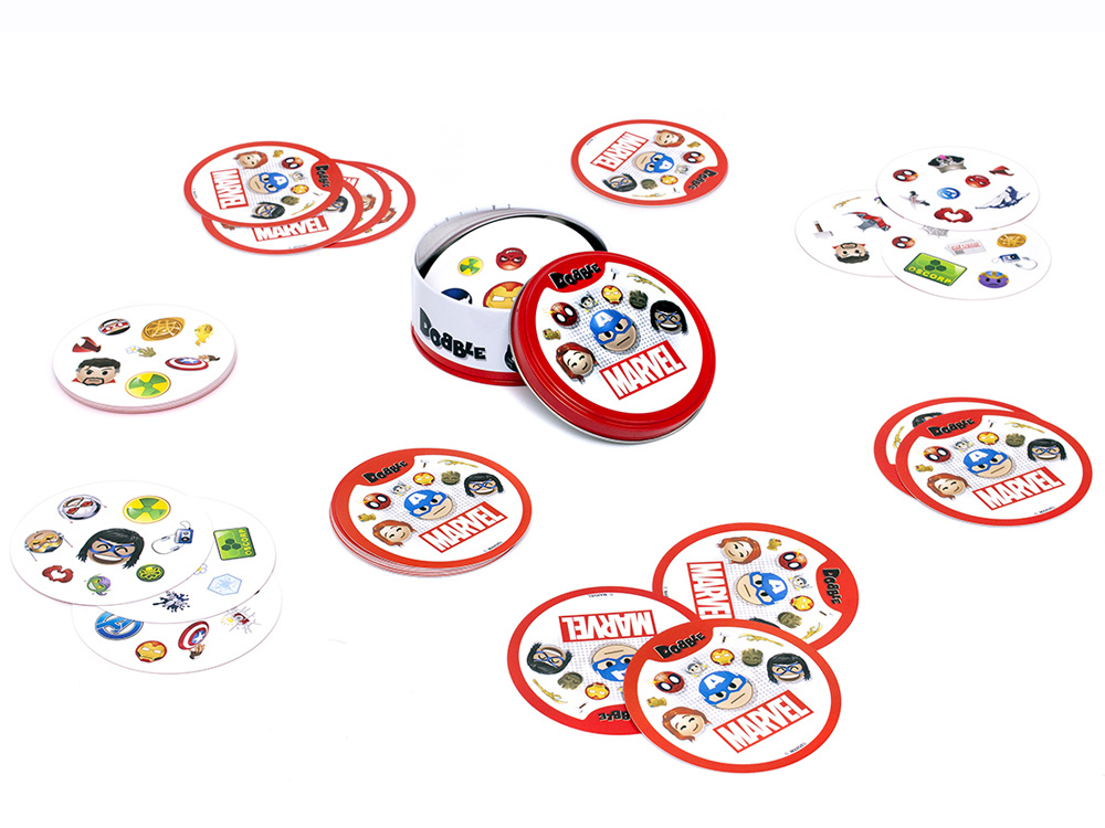 Kartová hra Rebel Dobble Marvel Emoji - okrúhle hracie karty GR0773 – Obrázok 5