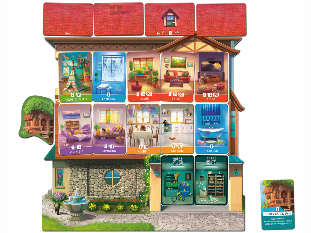 Spoločenská hra Rebel Family HOUSE o interiérovom dizajne so srdcom a fantáziou GR0783 – Obrázok 2