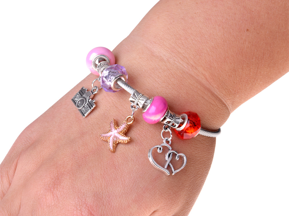 Skladacia šperkovnica s korálkami, ozdoby do vlasov - urob si sám – Obrázok 4