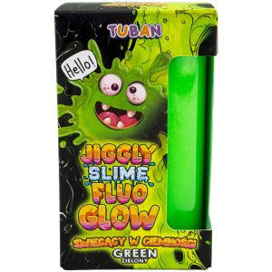 Tuban Jiggly Slime Fluo svieti zelená, svieti v tme 430g