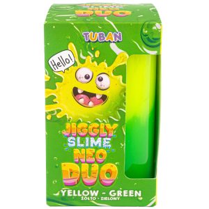 Tuban Jiggly Slime Neo Duo dvojfarebný žltozelený 430g