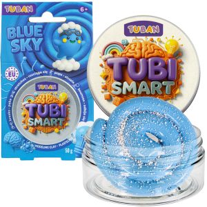 Tubi Smart Blue Sky senzorická plastelína - naťahuje sa, vystreľuje, poskakuje