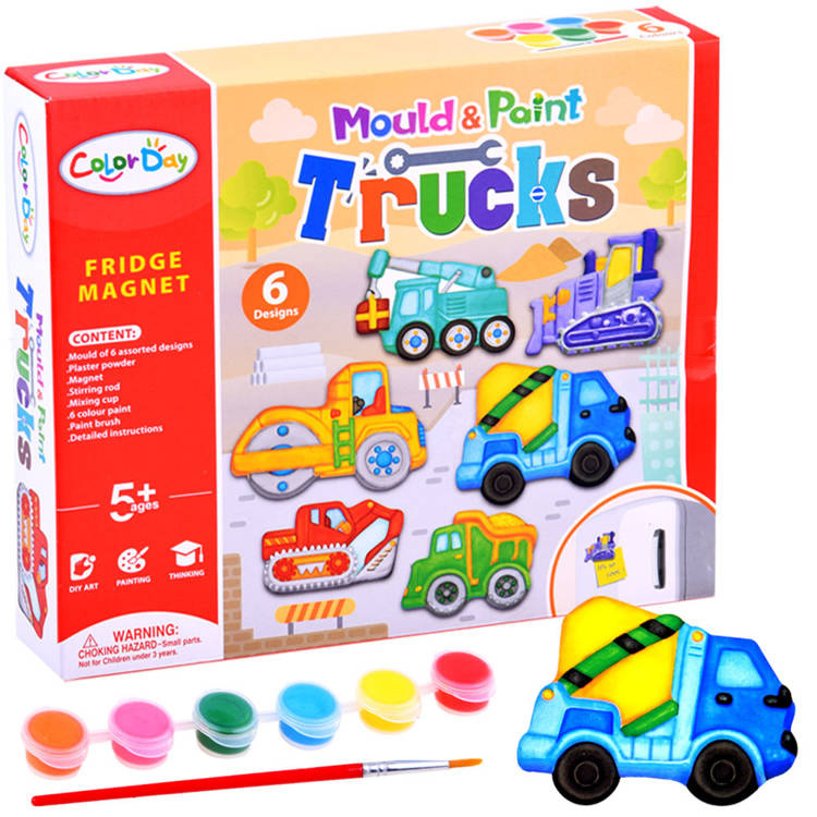 DIY sada MAGNETY stavebné vozidlá – Obrázok 6