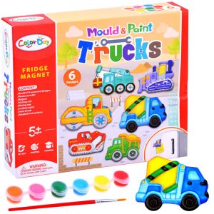 DIY sada MAGNETY stavebné vozidlá