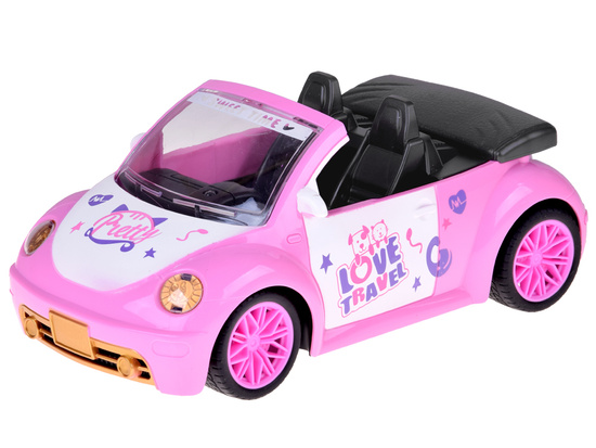 Ružové kabrioletové auto s diaľkovým ovládaním pre bábiky ZA5908 – Obrázok 6