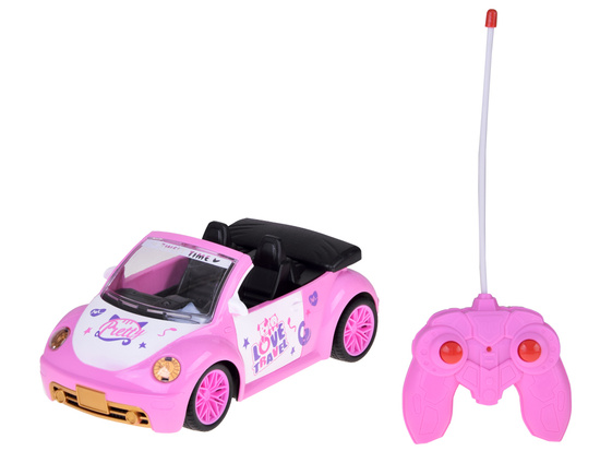 Ružové kabrioletové auto s diaľkovým ovládaním pre bábiky ZA5908 – Obrázok 8