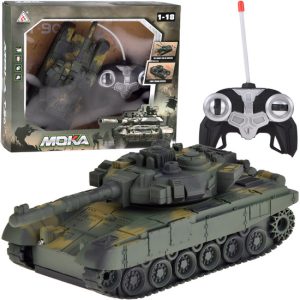 RC tank s diaľkovým ovládaním, otočnou vežou, svetlami, realistickými zvukmi RC0728