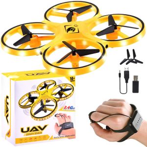 Dron ovládaný gestami ruky + diaľkové ovládanie kvadrokoptéry RC0573