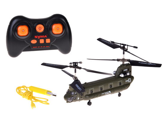 Diaľkovo ovládaný vrtuľník Syma S026H Chinook s gyroskopickou stabilizáciou RC0714 – Obrázok 2