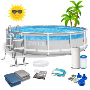 Záhradný bazén s rámom 427 x 107 cm 12 v 1 INTEX 26722