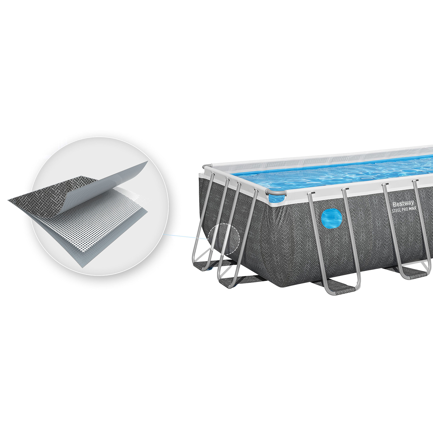 Záhradný bazén s rámom 488 x 244 x 122 cm 10 v 1 Bestway 561MB – Obrázok 10