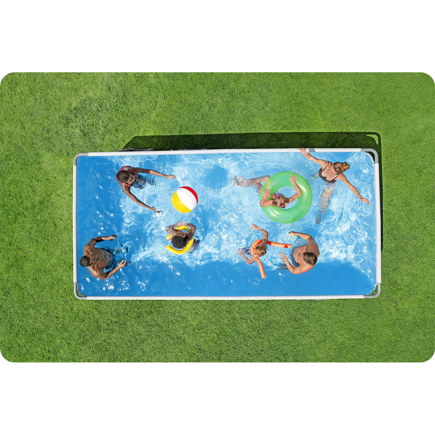 Záhradný bazén s rámom 488 x 244 x 122 cm 10 v 1 Bestway 561MB – Obrázok 6