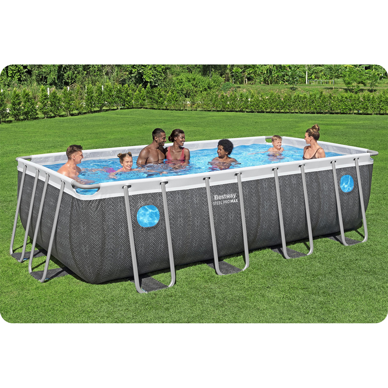 Záhradný bazén s rámom 488 x 244 x 122 cm 10 v 1 Bestway 561MB – Obrázok 5