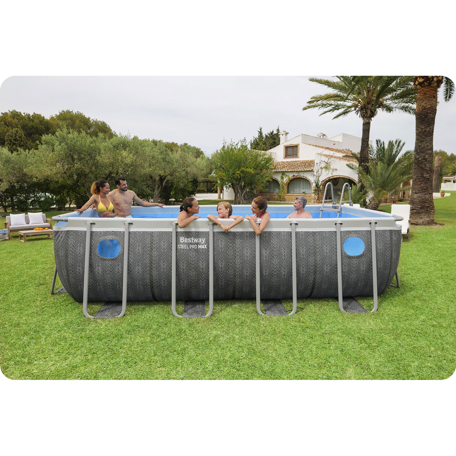 Záhradný bazén s rámom 488 x 244 x 122 cm 10 v 1 Bestway 561MB – Obrázok 4