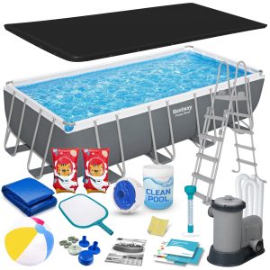 Záhradný bazén s rámom 549 x 274 x 122 cm 17 v 1 Bestway 56465
