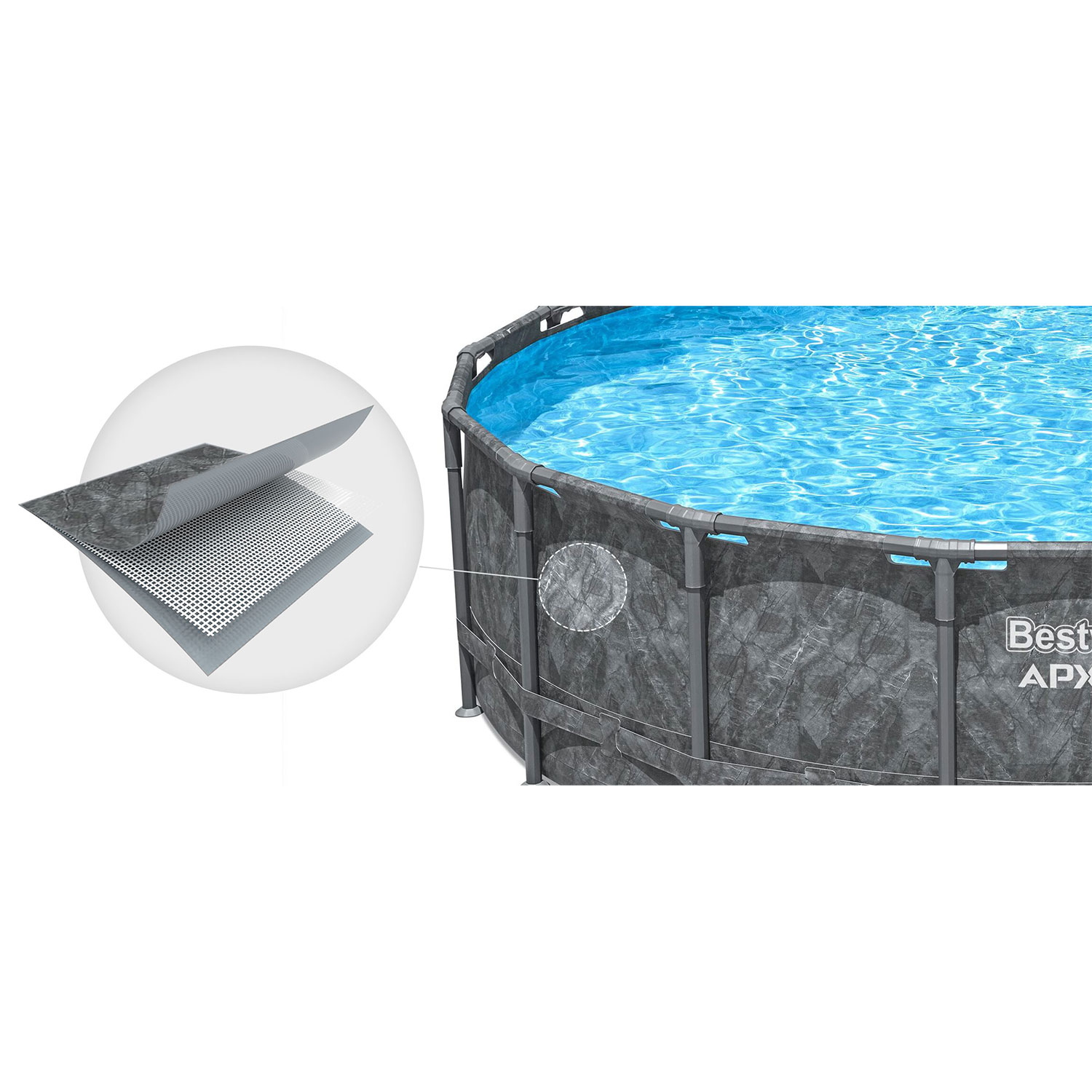 Záhradný bazén s rámom 549 x 132 cm 11-v-1 Bestway 561KC – Obrázok 9