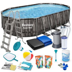 Záhradný bazén s rámom 610 x 366 x 122 cm 18 v 1 Bestway 5611R