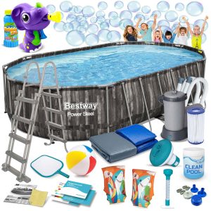 Záhradný bazén s rámom 610 x 366 x 122 cm 18 v 1 Bestway 5611R