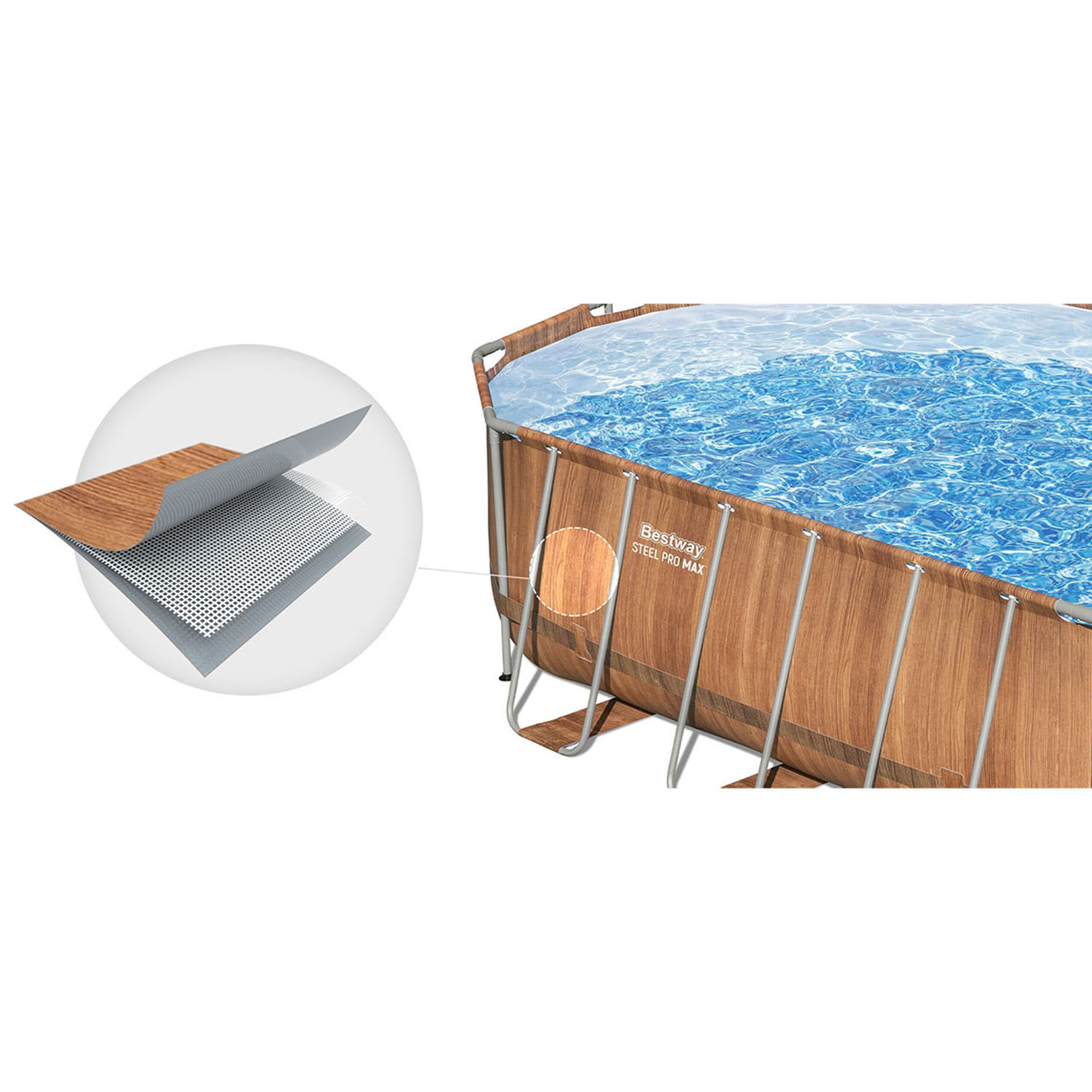 Záhradný bazén s rámom 610 x 366 x 122 cm 13-v-1 Bestway 56719N – Obrázok 3