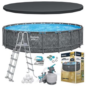 Záhradný bazén s rámom 610 x 132 cm 11-v-1 Bestway 561KE