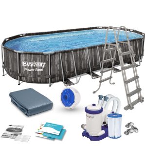 Záhradný bazén s rámom 732 x 366 x 122 cm 12-v-1 Bestway 5611T