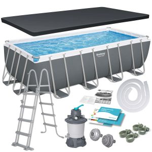 Záhradný bazén s rámom 488 x 244 x 122 cm 11 v 1 Bestway 56671N