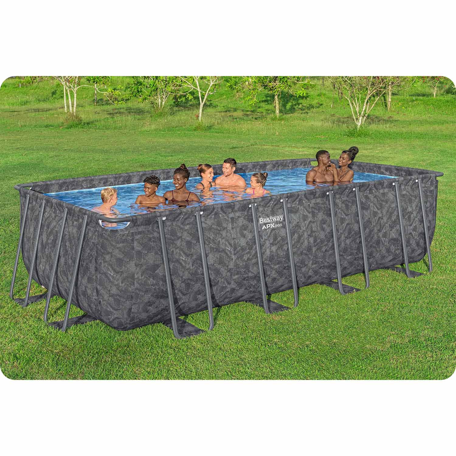Záhradný bazén s rámom 549 x 274 x 132 cm 11 v 1 Bestway 561KA – Obrázok 9