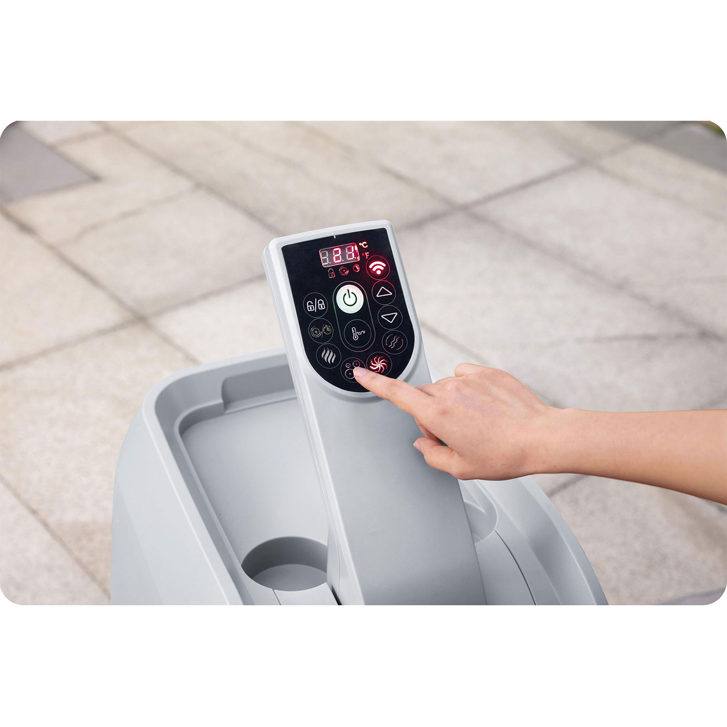 Nafukovacia vírivka Lay-Z Santorini Pro pre 7 osôb Bestway 6001T – Obrázok 10