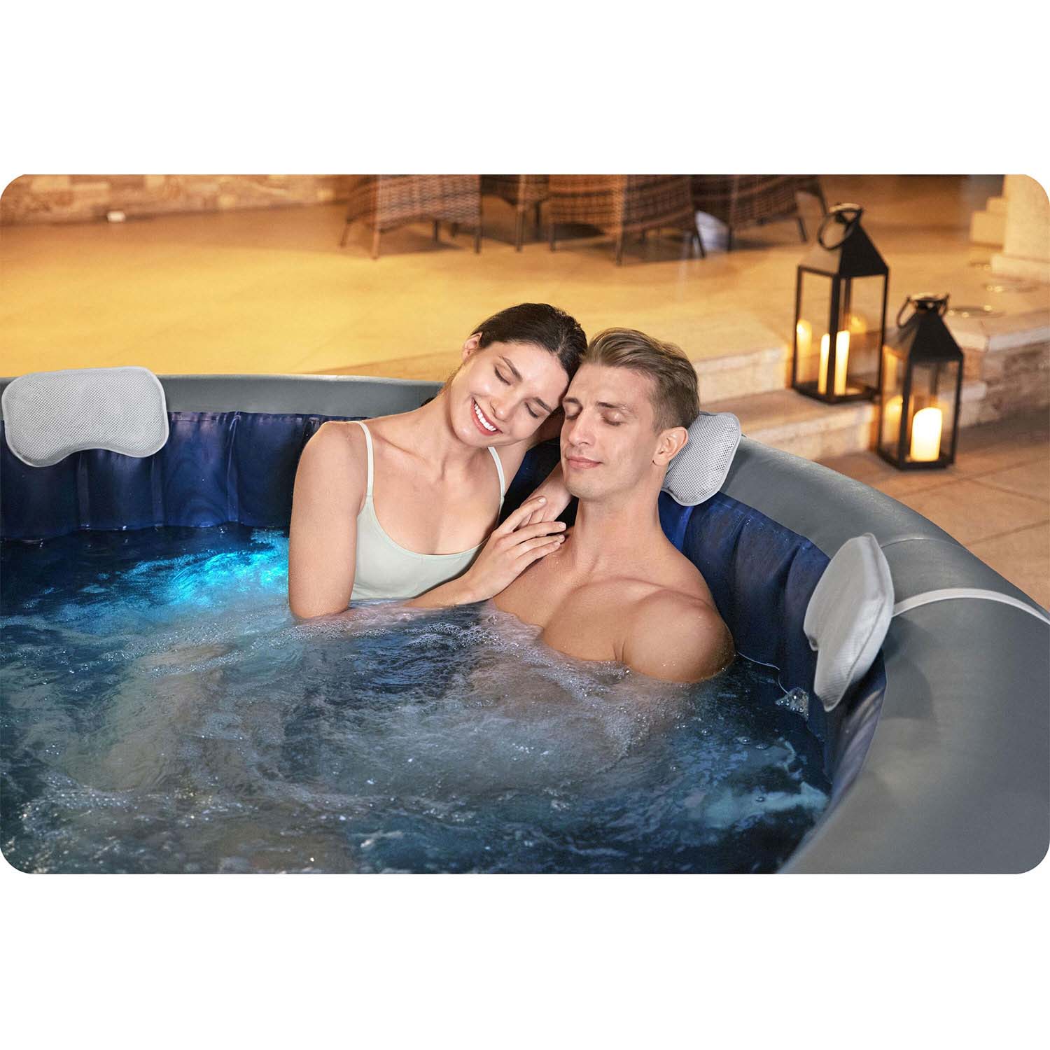 Nafukovacia vírivka Lay-Z Santorini Pro pre 7 osôb Bestway 6001T – Obrázok 6