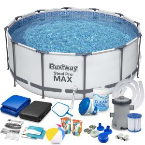Záhradný bazén s rámom 427 x 84 cm 17-v-1 sada Bestway 56595