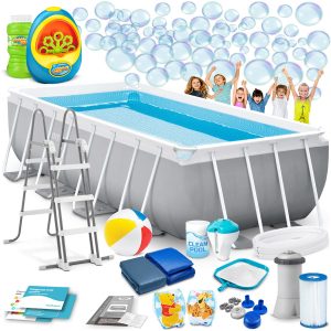 Záhradný bazén s rámom 400 x 200 x 122 cm 18 v 1 INTEX 26790 + bublinkovač ZADARMO