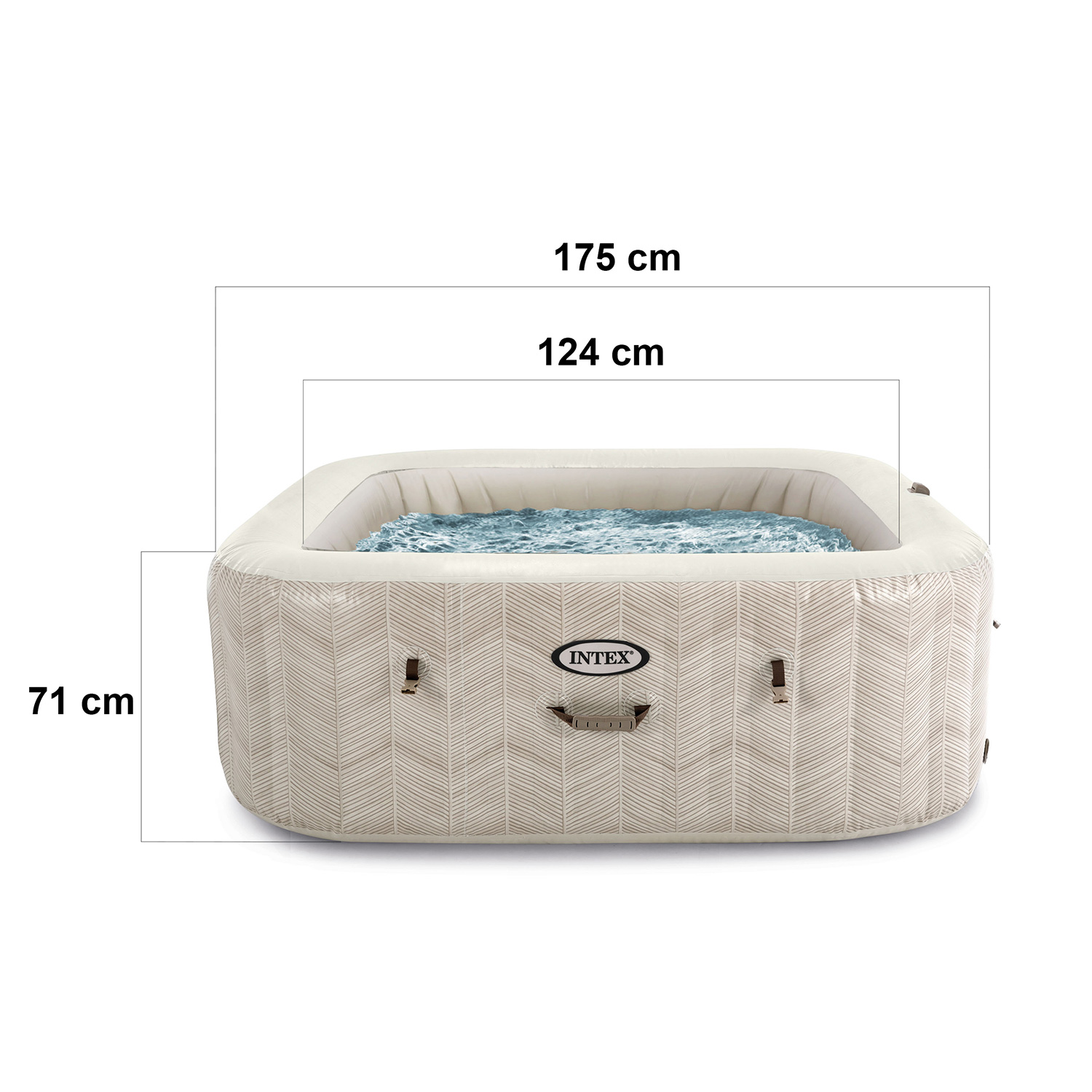 Nafukovacia vírivka s hydromasážou pre 4 osoby INTEX 28446 – Obrázok 2