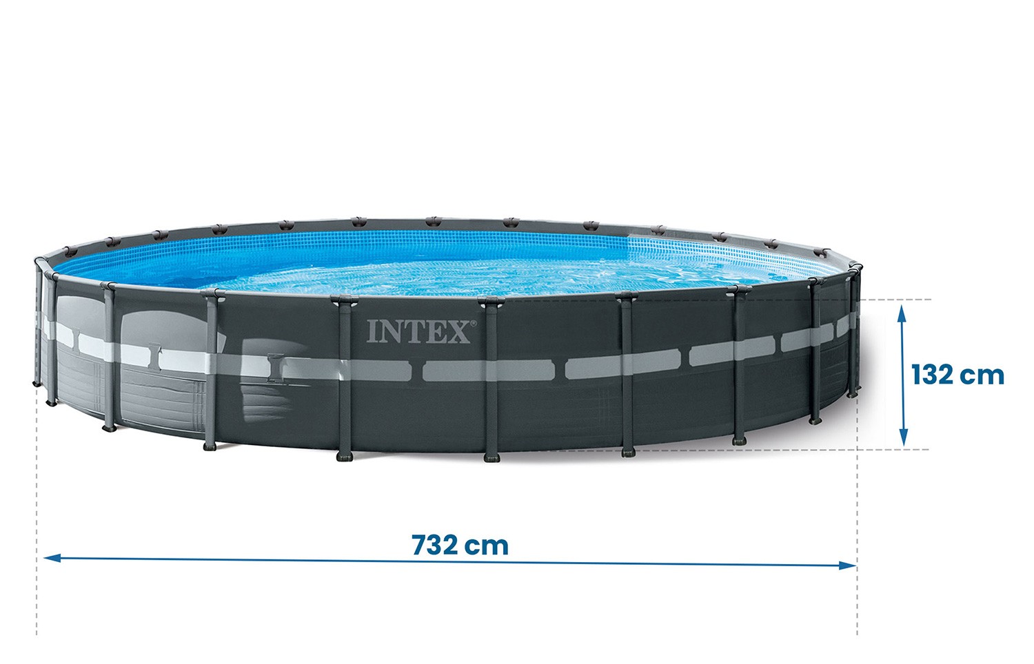 Záhradný bazén s rámom 732 x 132 cm 21-v-1 INTEX 26340 + kolobežka ZADARMO – Obrázok 2