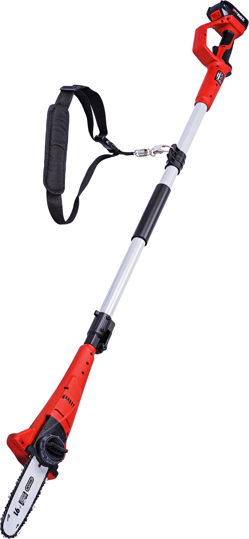 Píla Worcraft CPS-S20Li ShareSYS, 20V Li-Ion, vyvetvovacia, lišta 8" OREGON, teleskopická 188-270 cm, SET 1x 2.0 Ah akumulátor, 1x nabíjačka – Obrázok 6
