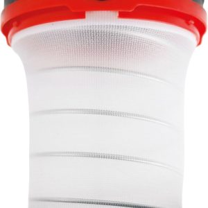 Lampa Strend Pro Camping, skladacia, kempingové svietidlo, 3xAA, červená, 8.5x5/13 cm